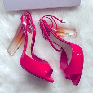 Christian Dior Reflet Plexi Patent PVC Heel